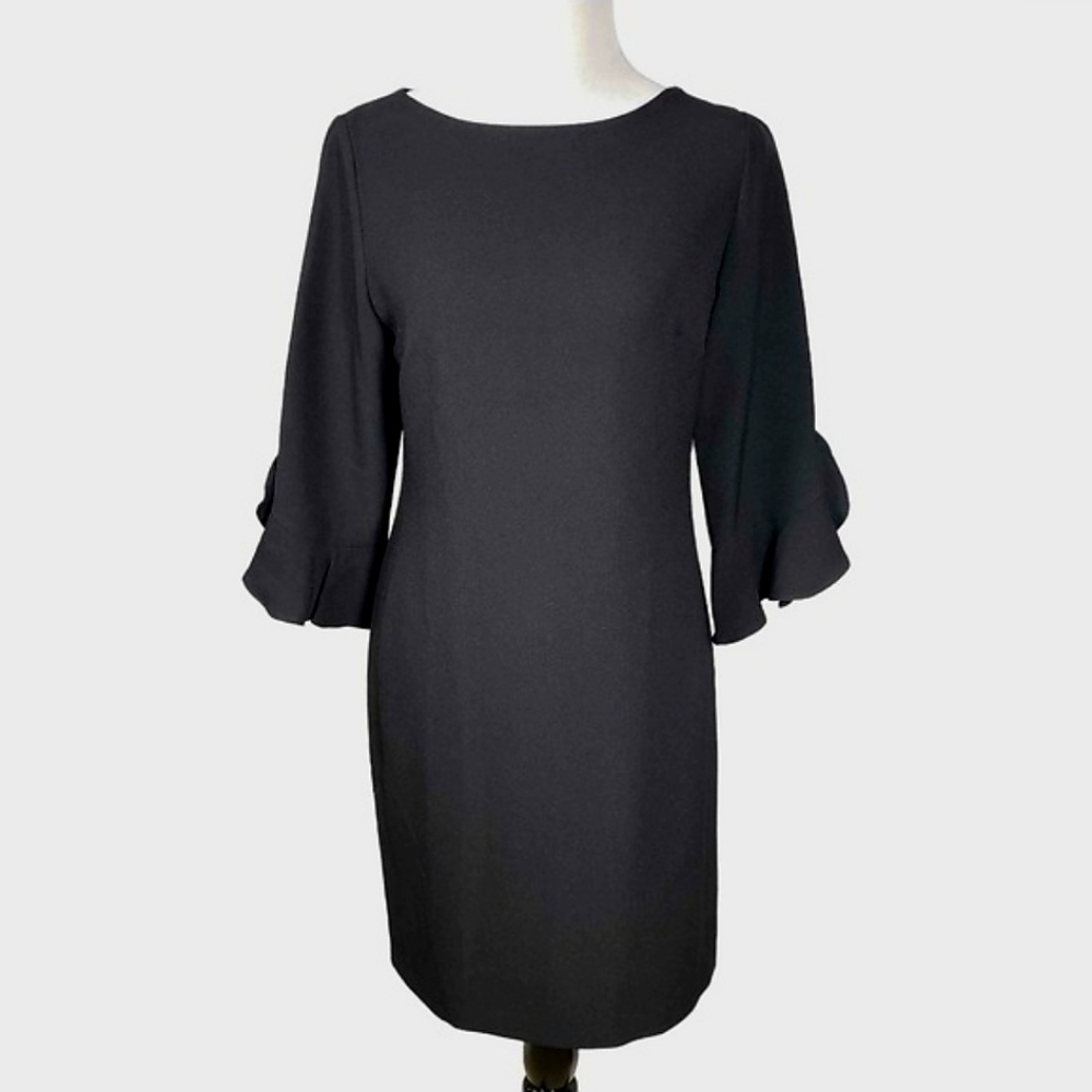 Karl Lagerfeld size *Medium Black Knee-Length Polyester Spandex BLACK Dress